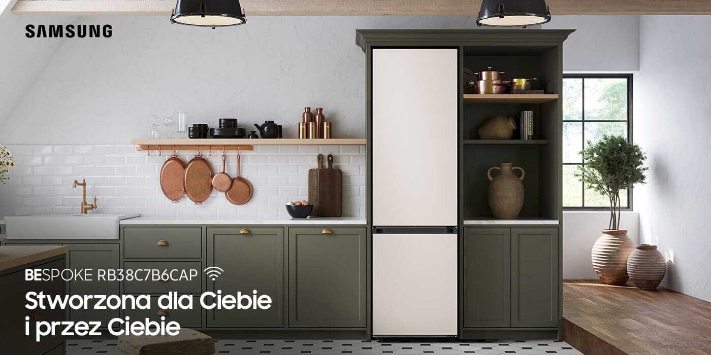 Jeśli chcesz idealną lodówkę do swojej kuchni wybierz model RB38C7B6CAP sprzedawany bez paneli drzwiowych – lodówkę i panele znajdziesz w Media Expert