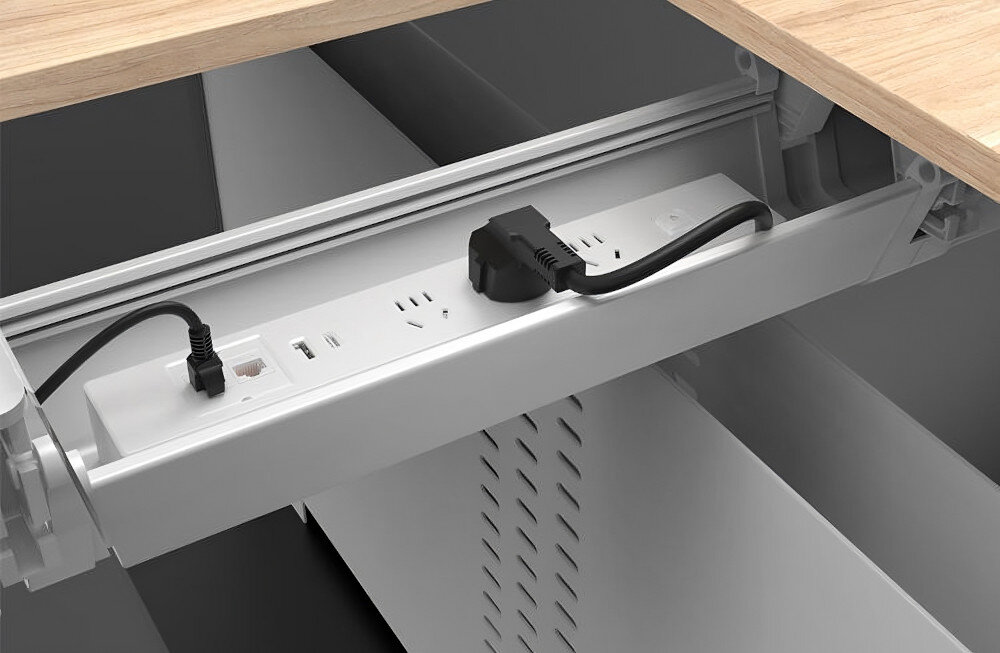 Maskownica do kabli MOZOS CT550WH wymiary wielkość regulacja wysokość otwory