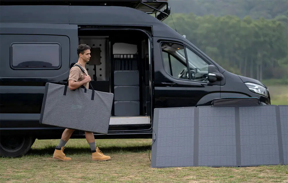 Zestaw ECOFLOW Power Kits HUB + przewody + panel dystrybucyjny HUB moc wyjsciowa 6000 W ladowanie za pomoca energii slonecznej przenosne panele fotowoltaiczne zasilanie ladowe alternator inteligentny generator prady ECOFLOW 3 gniazda PV 1600 W