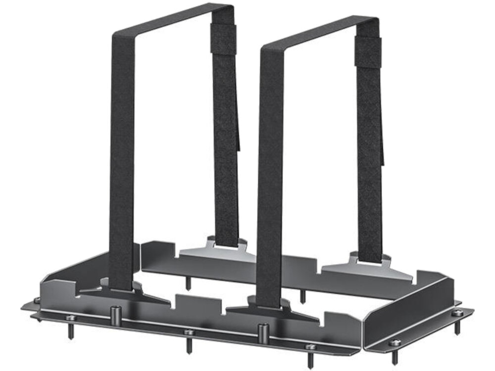 Konstrukcja montażowa ECOFLOW do baterii Power Kits 2kWh montaz baterii ECOFLOW Power Kits 2 kWh na scianie integracja wielu sztuk baterii