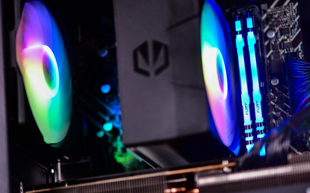 Komputer ACTINA ENDORFY i5-12400F 16GB RAM 1TB SSD Arc A750 Windows 11 Home podświetlenie styl wygląd