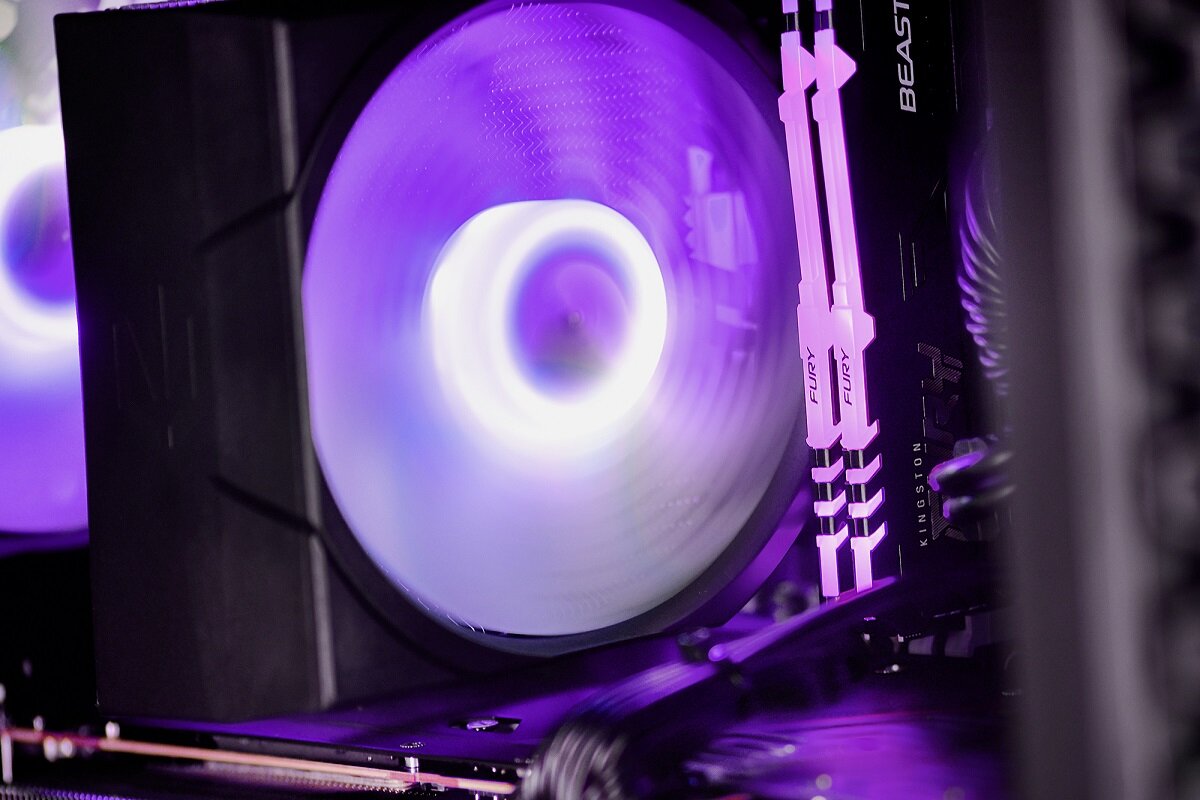 Komputer ACTINA ENDORFY i5-13400F 16GB RAM 1TB SSD Arc A750 Windows 11 Home chłodzenie wentylacja temperatura