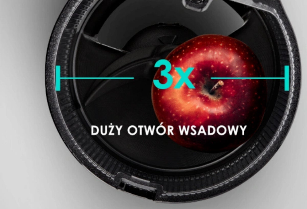 Wyciskarka wolnoobrotowa HUROM H320N bezpieczne wygodne uzytkowanie srednica 14 cm pojemnosc 2 l