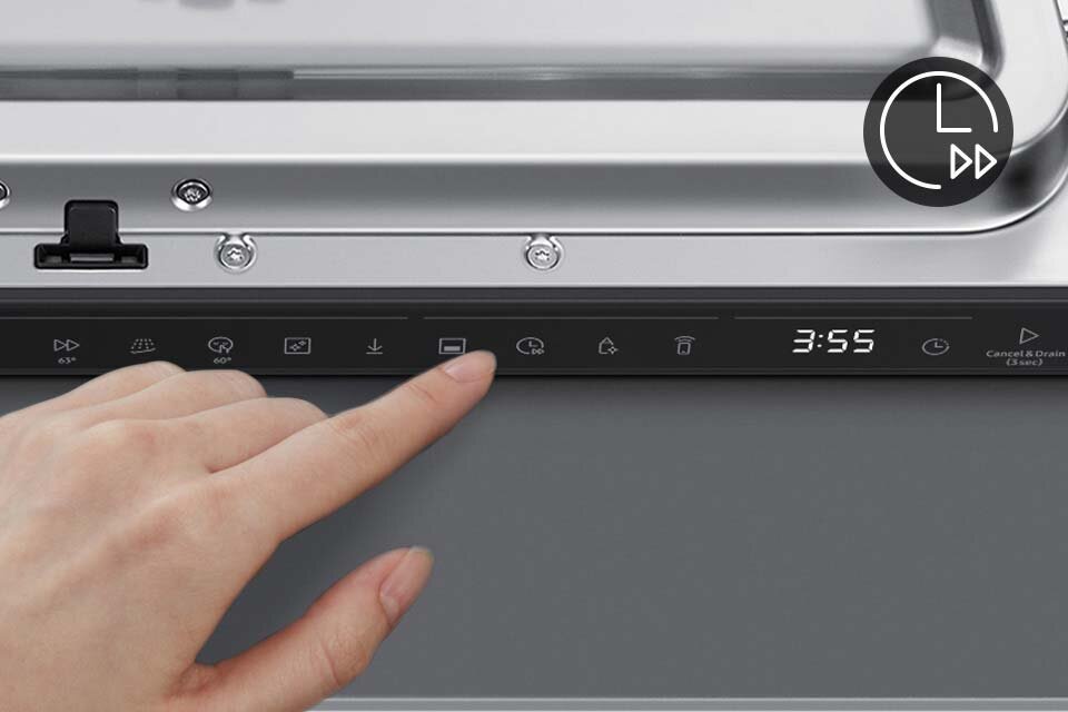 Funkcja Speed Booster Funkcja Speed Booster na pasku zadań zmywarki Samsung