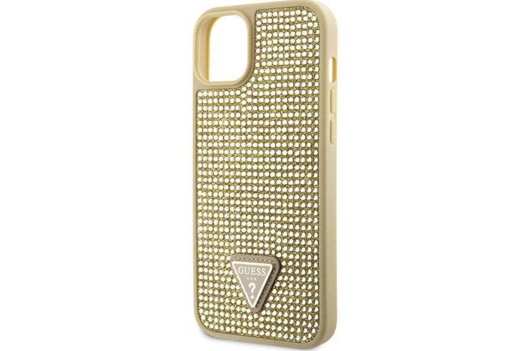 Etui GUESS Rhinestone Metal Logo do Apple iPhone 14 luksus wytrzymałość marka elegancja styl wyrafinowanie