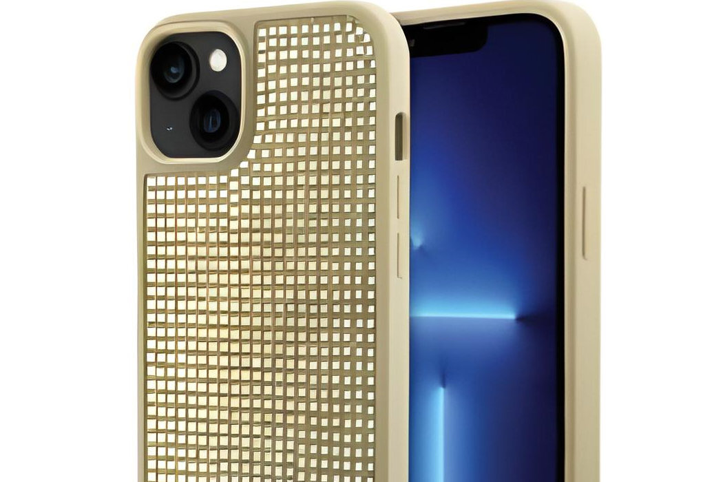 Etui GUESS Rhinestone Metal Logo do Apple iPhone 14 luksus wytrzymałość marka elegancja styl wyrafinowanie