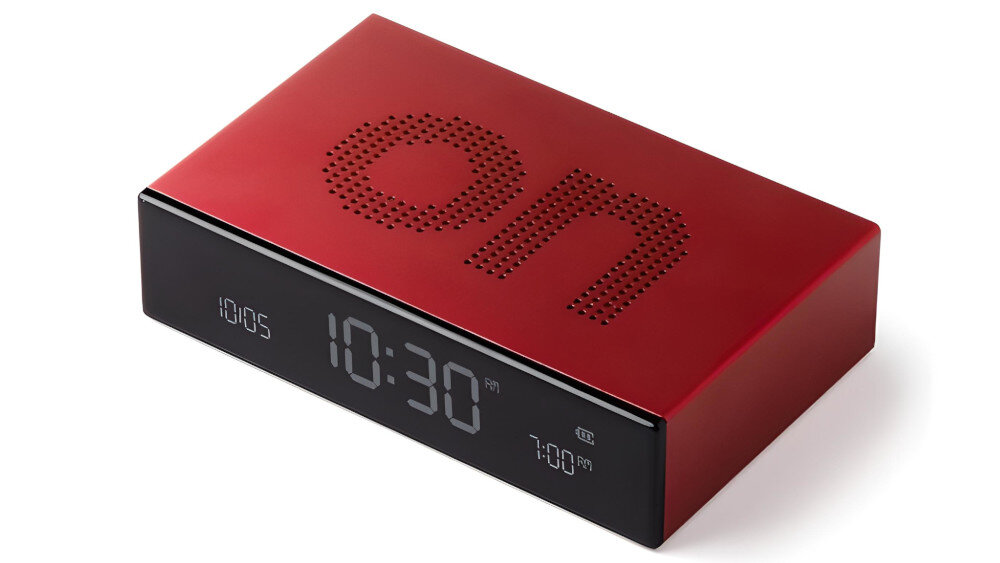 Budzik LEXON Flip Premium - sterowanie radiowe
