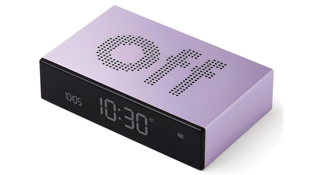 Budzik LEXON Flip Premium - sterowanie radiowe