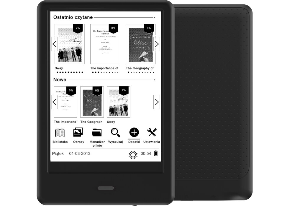 Czytnik E-Booków BEMI Cognita X ksiązki czytnik bemi powłoka antyrefleks lekkość poręczność światło niebeiskie rozdzielczość publikacje obsługa