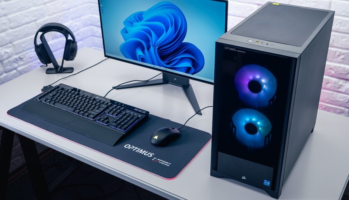 Komputer OPTIMUS E-sport Extreme wydajność procesora Potężna karta graficzna pamięć RAM szybki dysk SSD Solidna konstrukcja nowoczesny design windows