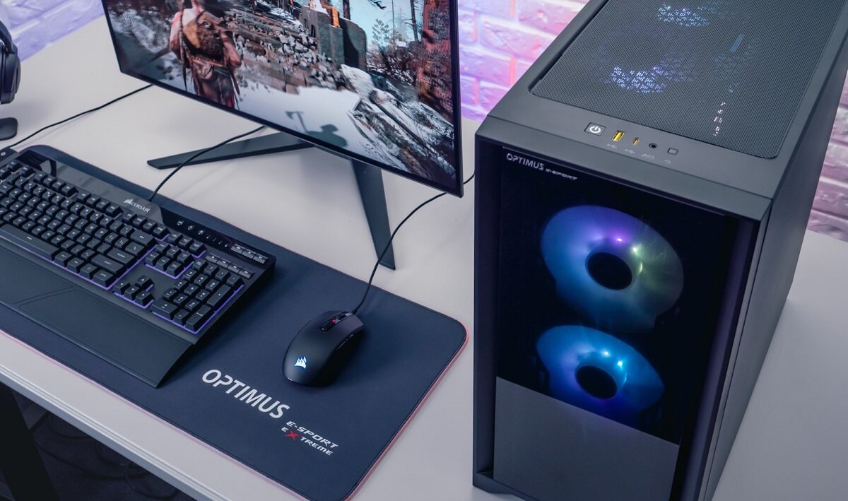 Komputer OPTIMUS E-sport Extreme wydajność procesora Potężna karta graficzna pamięć RAM szybki dysk SSD Solidna konstrukcja nowoczesny design windows