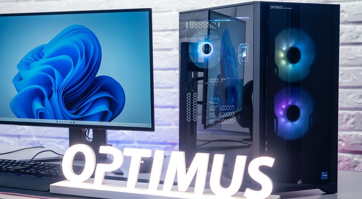 Komputer OPTIMUS E-sport Extreme wydajność procesora Potężna karta graficzna pamięć RAM szybki dysk SSD Solidna konstrukcja nowoczesny design windows