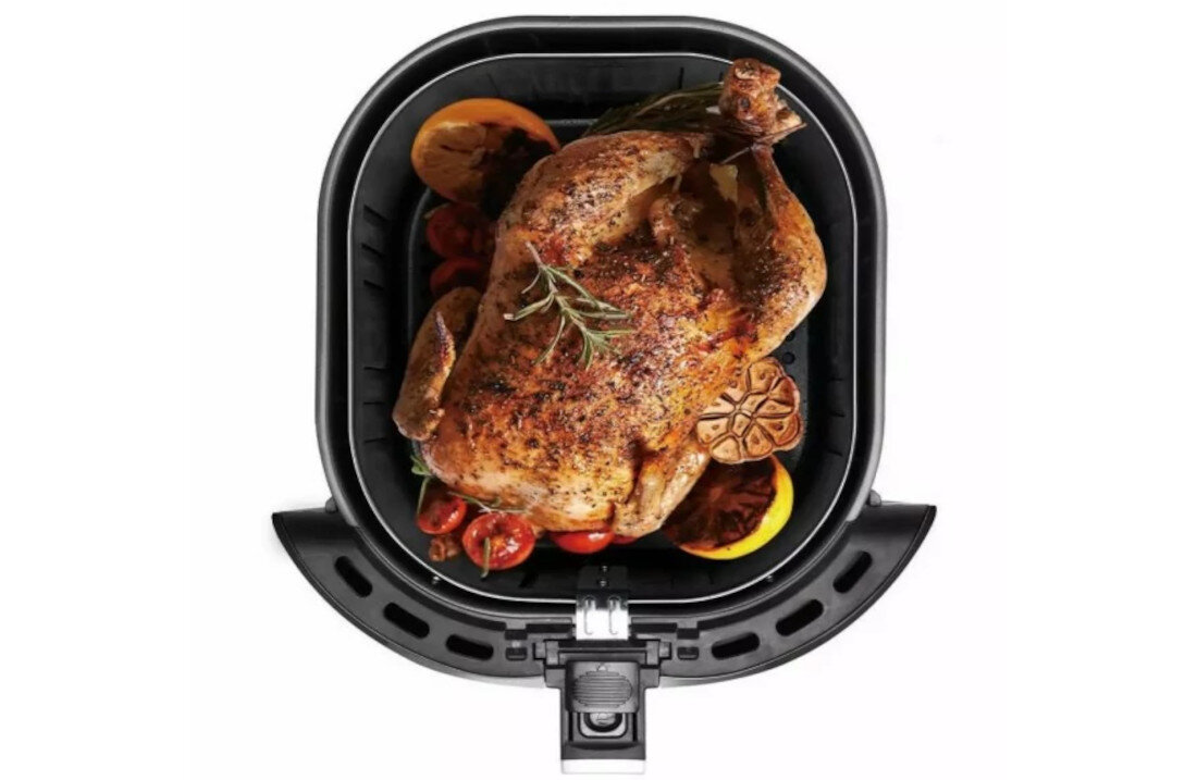 Frytkownica beztłuszczowa KLAUSBERG KB-7600 Air Fryer Czarny nieprzywierający wkład misa pojemność czyszczenie