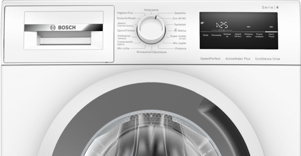 PRALKA BOSCH WAN24207PL panel sterowania dotykowe TouchControl funkcje programy opcje obsługa łatwość