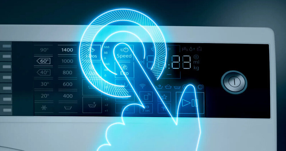 PRALKA SIEMENS WG56B2AXPL panel dotykowy LED multiTouch sterowanie programy opcje dotyk