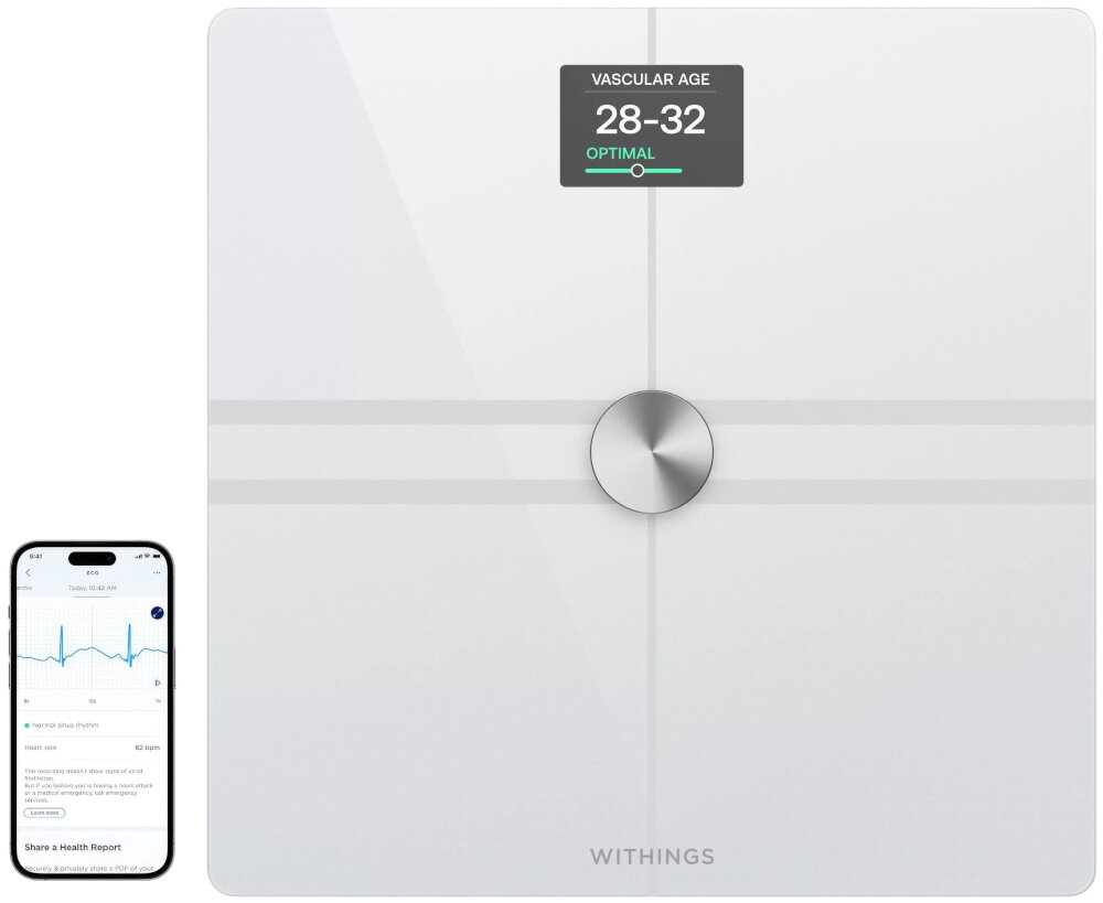 Waga WITHINGS Body Comp polaczenie z aplikacja mobilna