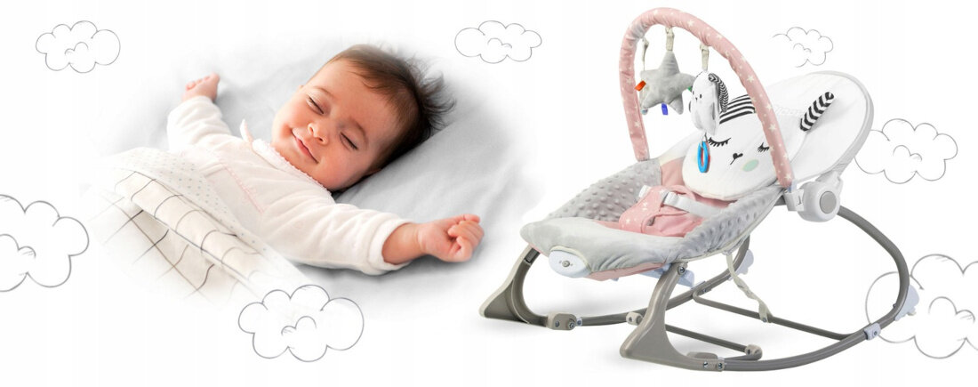 Lezaczek RICOKIDS 7325 wybor mozliwosci funkcja wibracji funkcjonalny dla dziecka obowiazki komfort relaks