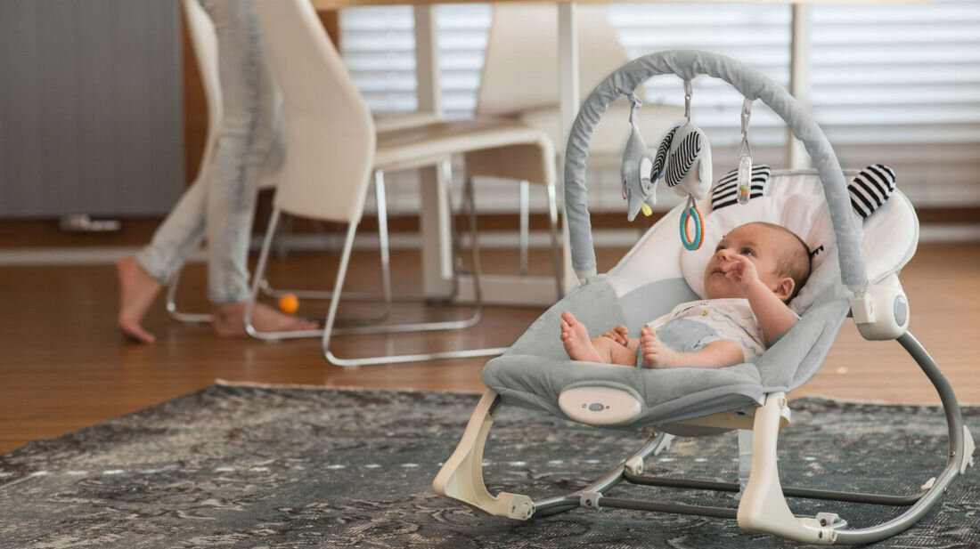 Lezaczek RICOKIDS 7325 Subtelna kolorystyka kolor szary niebieski