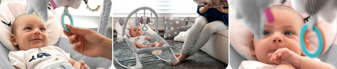 Lezaczek RICOKIDS 7325 bezpieczenstwo 3-punktowe pasy bezpieczenstwa