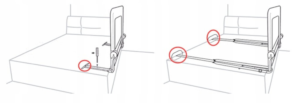 Oslona zabezpieczajaca NUKIDO NK-222 montaz mozliwosci