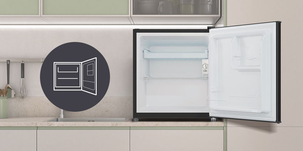 CANDY CHASD4351EBC 51cm Czarna Lodówka - niskie ceny i opinie w