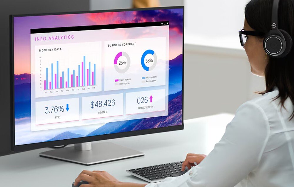 Monitor DELL P3223QE 31.5 3840x2160px IPS obraz jakość matryca kolory
