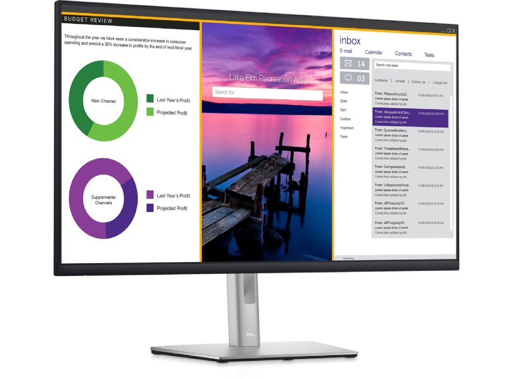 Monitor DELL P3223QE 31.5 3840x2160px IPS aplikacja funkcje organizacja