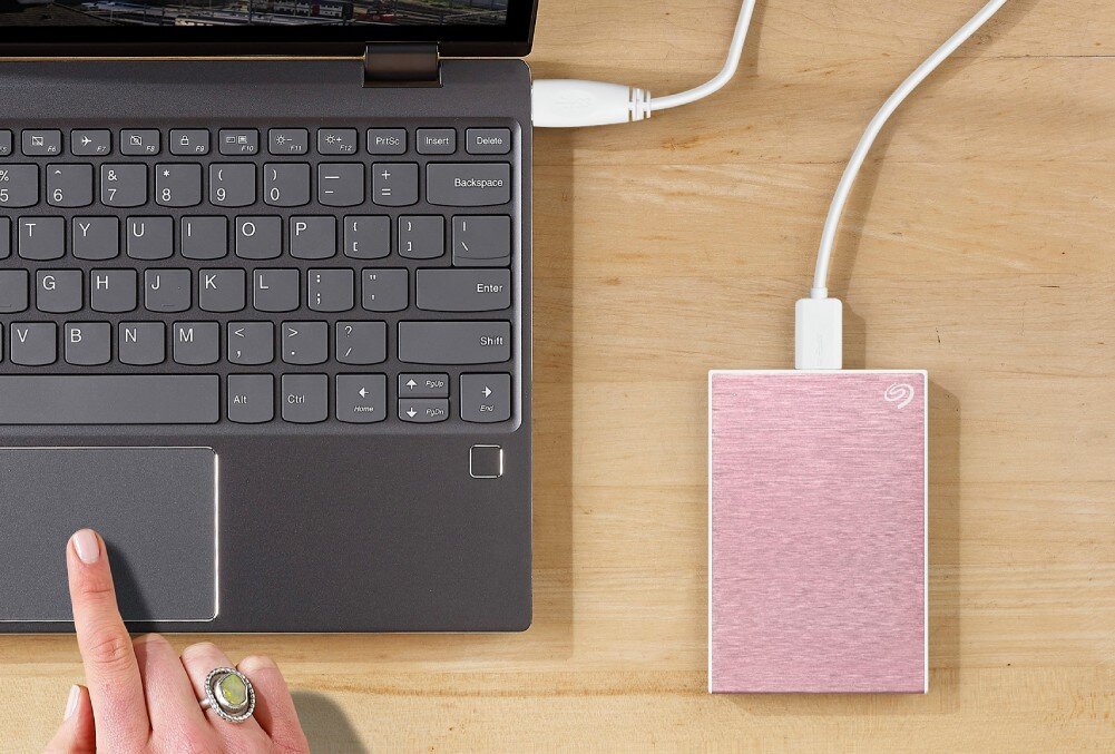 Dysk SEAGATE One Touch 2TB HDD Różowy pojemność prędkość interfejs