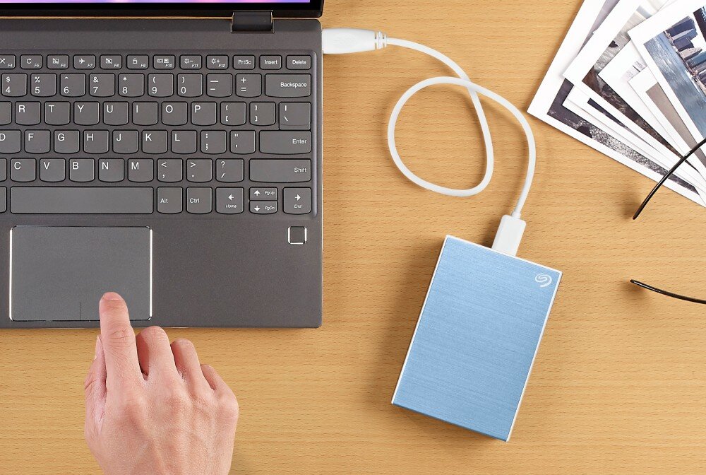 Dysk SEAGATE One Touch 1TB HDD Niebieski pojemność prędkość interfejs