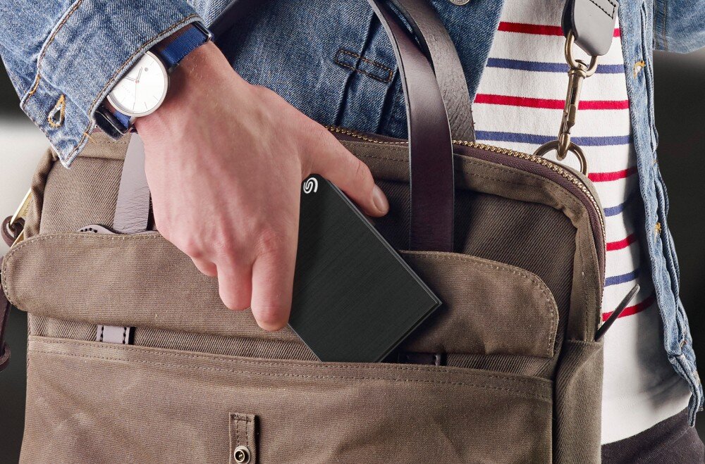 Dysk SEAGATE One Touch 5TB HDD Czarny kompatybilność obudowa aluminium waga