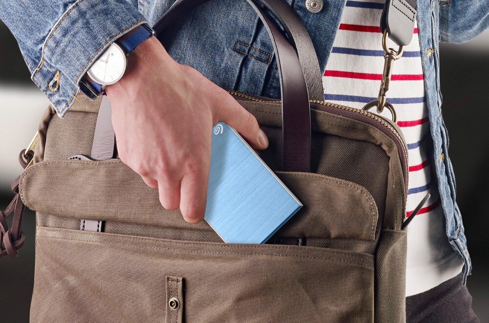 Dysk SEAGATE One Touch 2TB HDD Niebieski kompatybilność obudowa waga