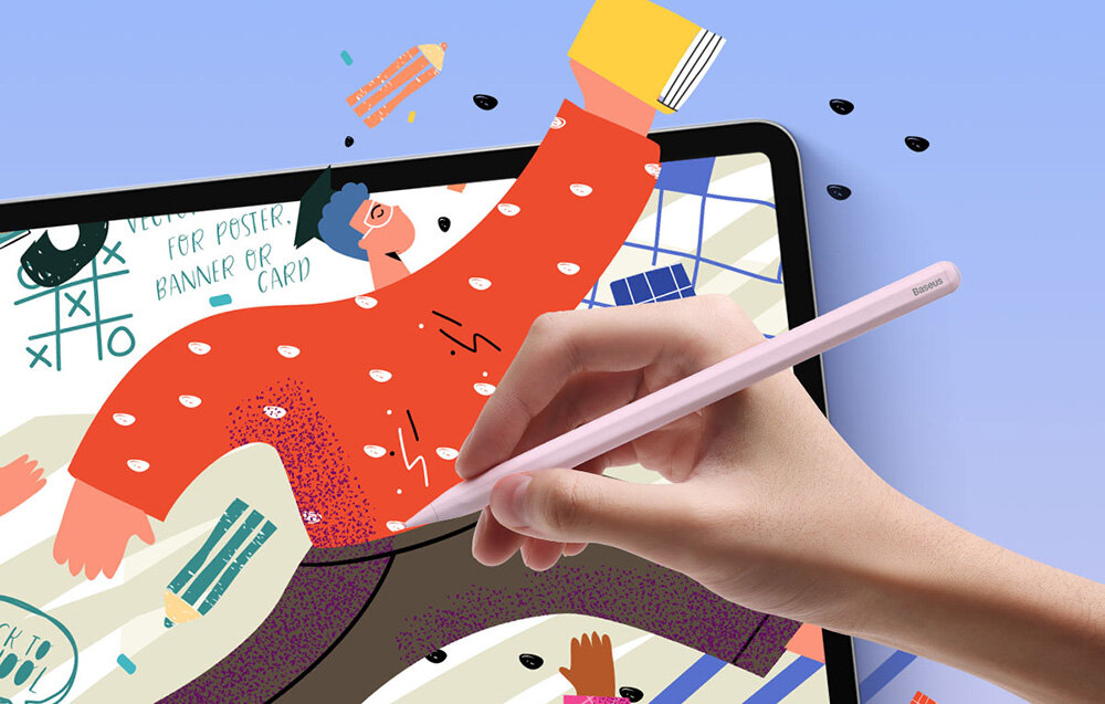 Rysik BASEUS Smooth Writing 2 - tablet z rysikiem na zdjeciu - precyzja dzialanie plynnosc