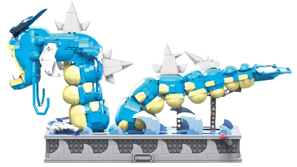 Klocki konstrukcyjne MEGA Pokemon Gyarados HGC24 - wyobraźnia