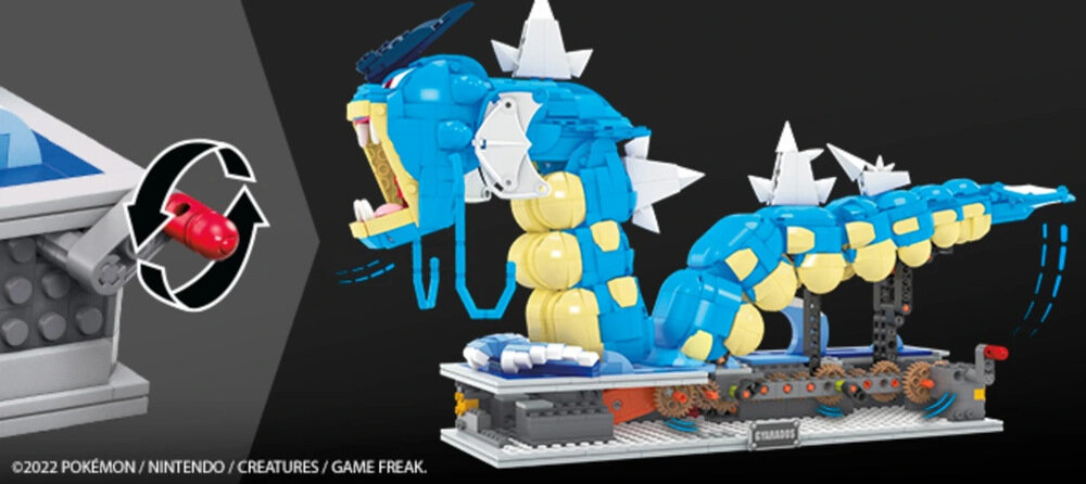 Klocki konstrukcyjne MEGA Pokemon Gyarados HGC24 - wspólna zabawa