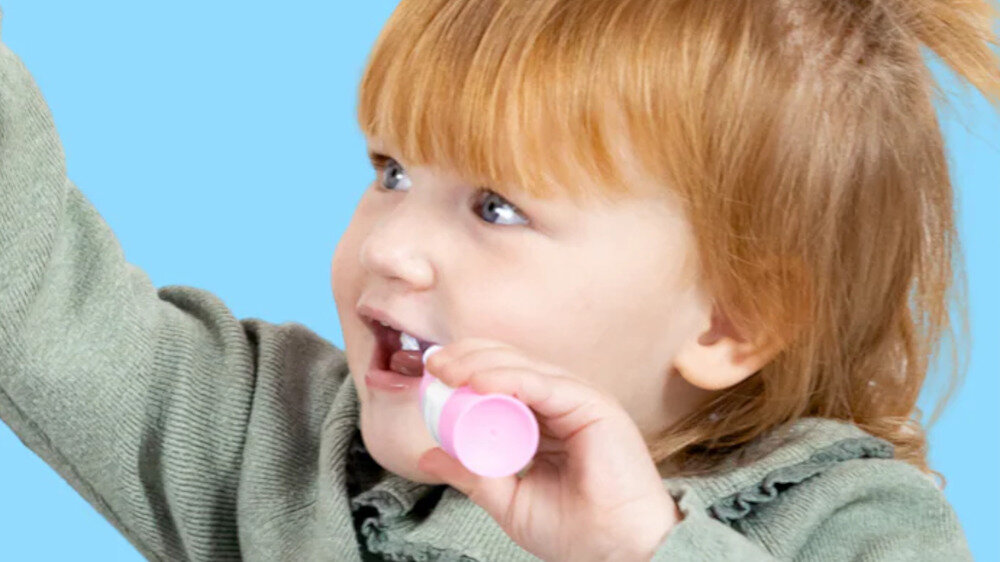 Oryginalna końcówka szczoteczki BRUSH-BABY KidzSonic (4 szt.) (Idealna dla dzieci) wygląd design prezentacja wizualizacja