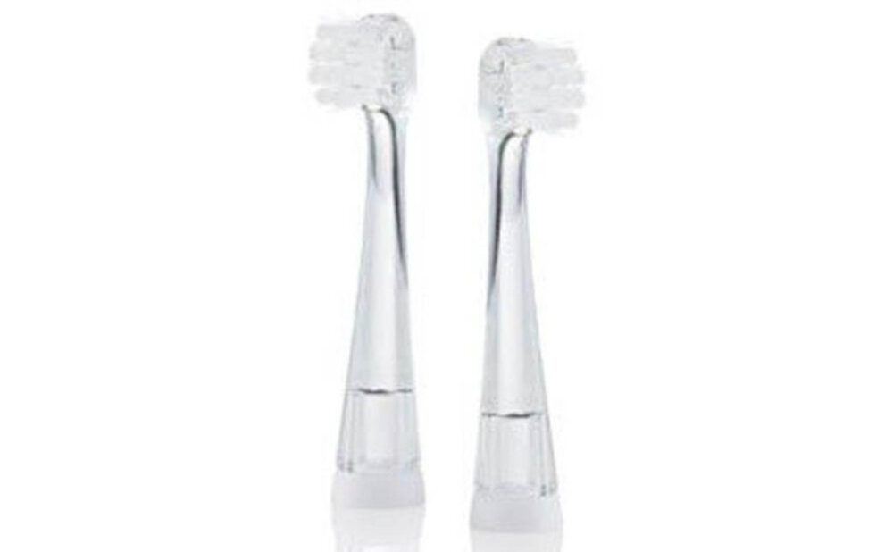 Oryginalna końcówka szczoteczki BRUSH-BABY BabySonic 0 - 18 miesięcy (2 szt.) (Od 0-18 miesięcy) Wsparcie w czasie ząbkowania przynosi ulgę i minimalizuje dolegliwości bólowe od pierwszych miesięcy życia do 18 miesiąca zalecenia pielęgnacja jest bezpieczna czyszczenie