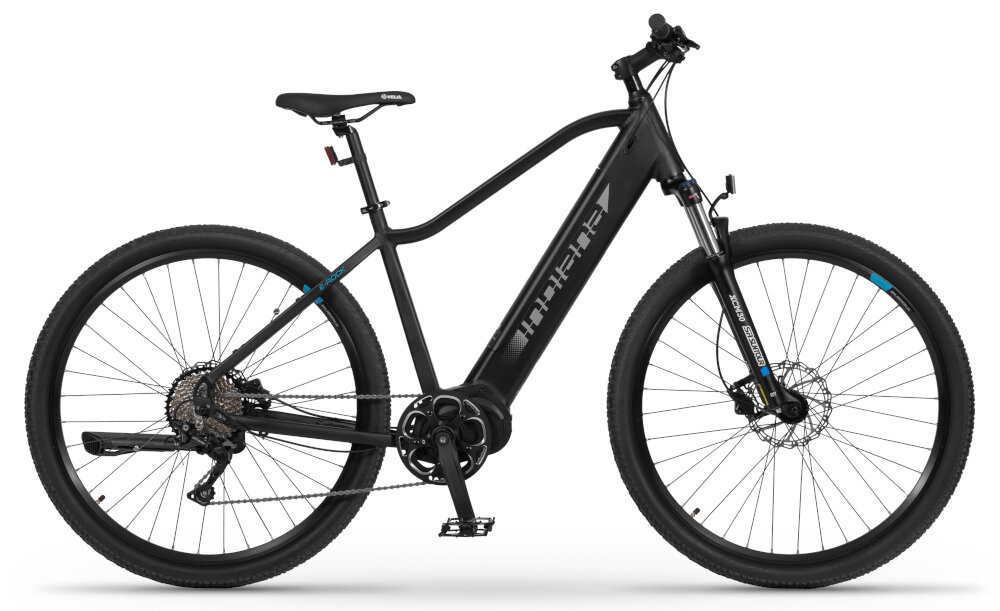 Rower elektryczny INDIANA E-Rock M21 29 cali męski Czarny środek codziennego transportu na weekendowe przejażdżki elektryczny układ napędowy