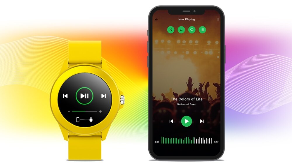 Smartwatch FOREVER Colorum CW-300 ekran bateria czujniki zdrowie sport pasek ładowanie pojemność rozdzielczość łączność sterowanie krew puls rozmowy smartfon aplikacja