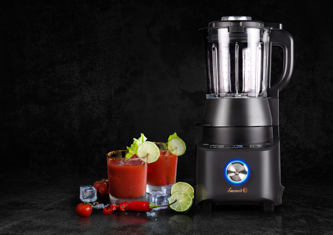 Blender kielichowy ŁUCZNIK Hot&Cold 2022 (Gotujący) 1500 W technologia szybkiego gotowania 600 W