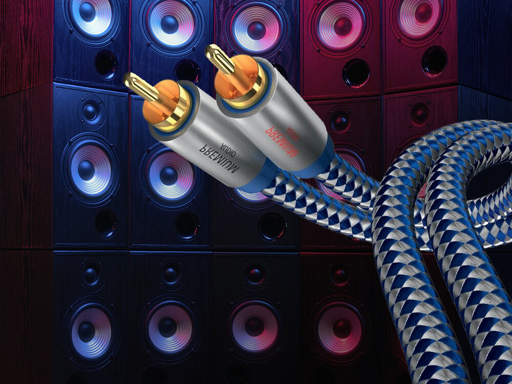 Kabel 2xRCA - 2xRCA IN-AKUSTIK 1.5 m - Niezawodna transmisja sygnału, minimalizacja straty sygnału