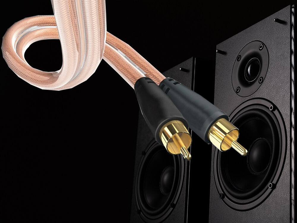 Kabel 2xRCA - 2xRCA IN-AKUSTIK 0.75 m - Wysoka jakość dźwięku, czysty i wyrazisty dźwięk