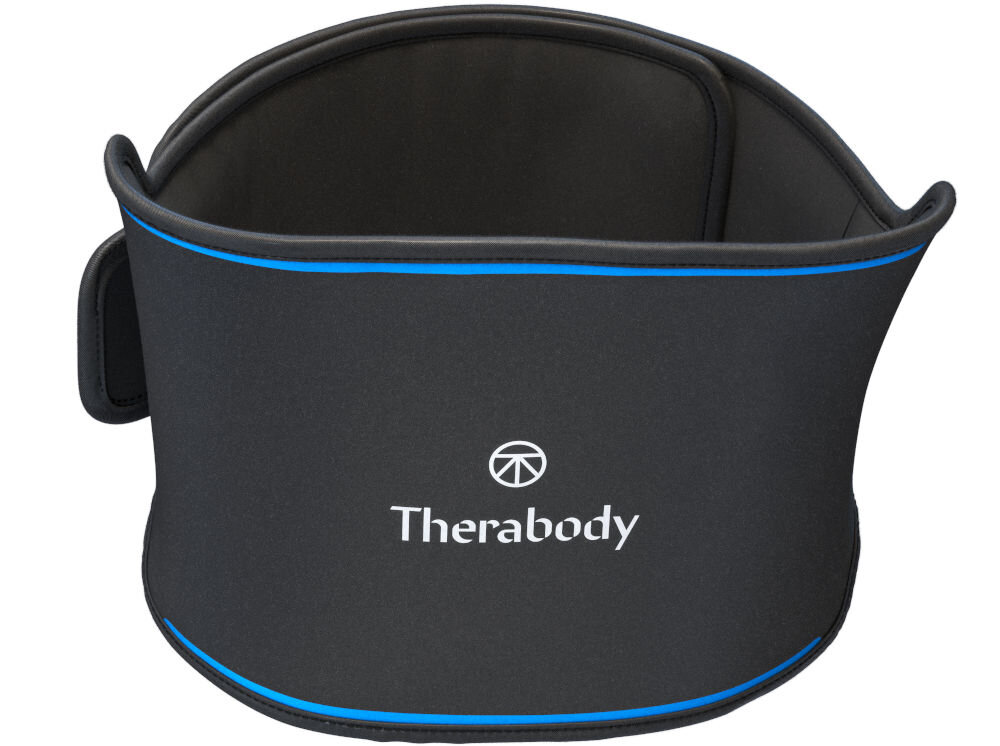 Elektryczny pas lędźwiowy THERABODY RecoveryTherm Hot Vibration Back & Coreuniwersalność komfort użytkowania siatka z włókna węglowego tkanina z germanu trwałość wygoda wymienna bateria kompatybilna z innymi produktami zwiększona funkcjonalność dłuższe korzystanie z dobrodziejstw