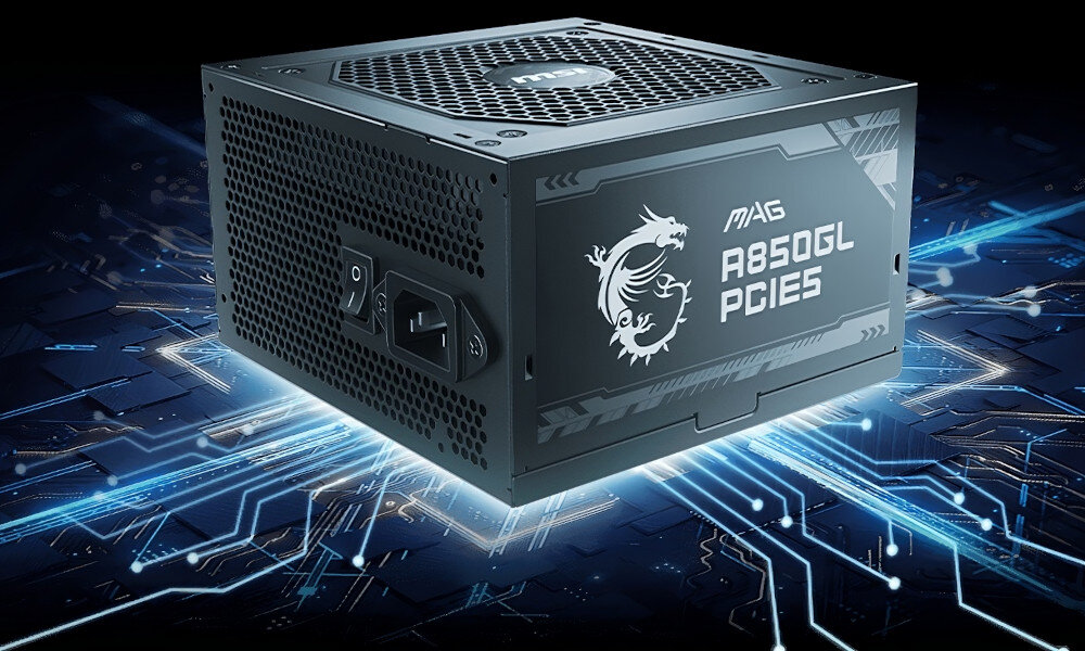 Zasilacz MSI MAG A850GL 850W 80 Plus Gold zabezpieczenia ochrona