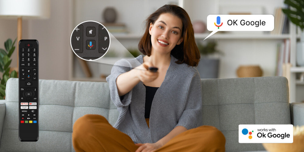 Telewizor JVC LT-VAQ330P - asystent google