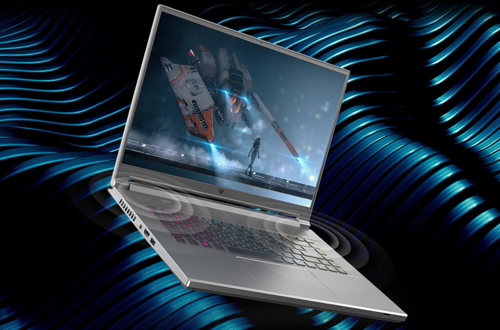 Laptop ACER Predator Triton 300 SE PT316-51s-73R6 dźwięk głośniki system audio przestrzenny