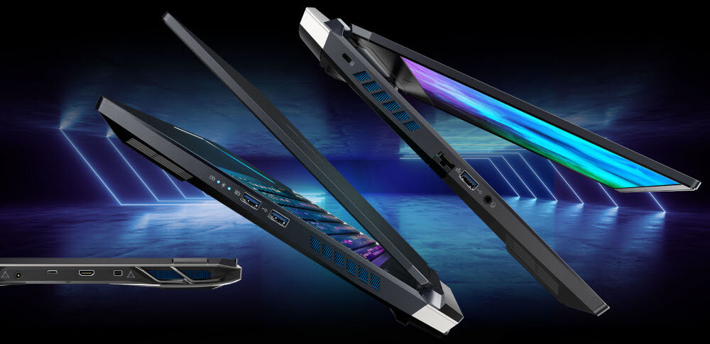 Laptop ACER Predator Helios 300 PH317-56-740X złącza porty podłączenie