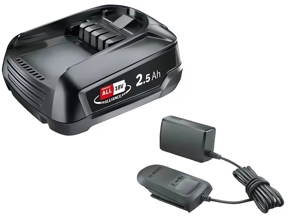 Wiertarko-wkrętarka BOSCH UniversalImpact 18V-60 06039D7100 + Zestaw startowy 18V 2.5 Ah zestaw startowy akumulator z serii POWER FOR ALL 18V ładowarka akumulator napięcie 18 V pojemność 2,5 Ah