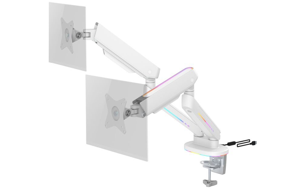 Uchwyt do monitora DELTACO GAM-135-W RGB 17-32 cali