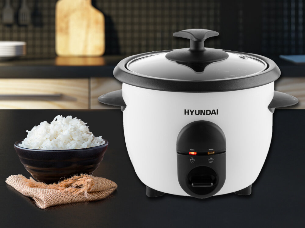 Ryżowar HYUNDAI RC060 zabezpieczenie przed przegrzaniem, ochrona przed uszkodzeniem, stabilność, antypoślizgowe nóżki