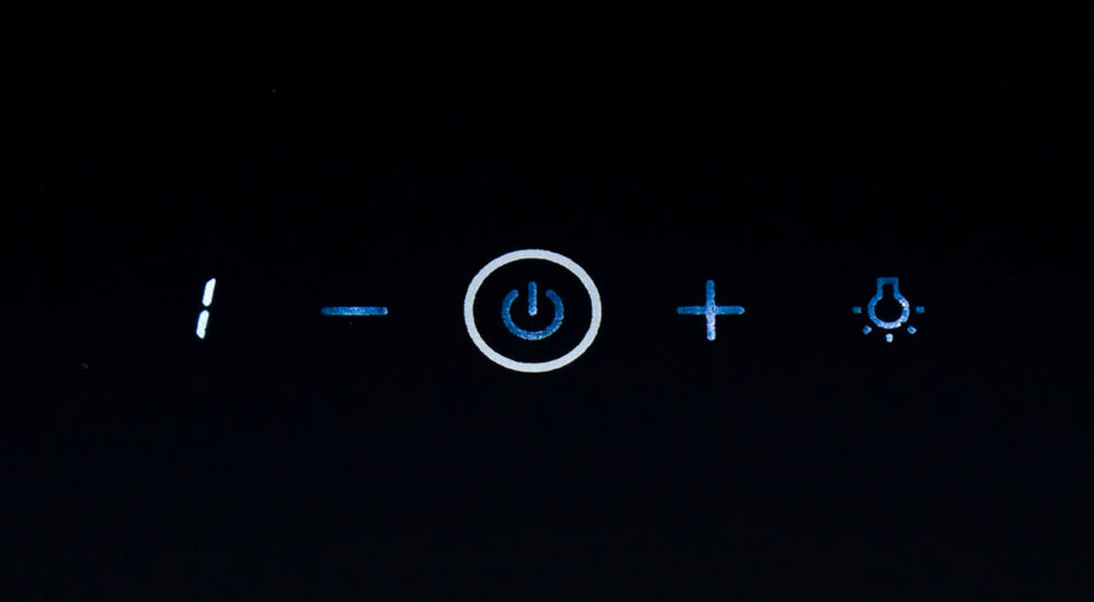 Okap GÖTZE & JENSEN VH496KT Czarny regulacja panel sterowania